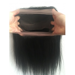 360 frontal straight full lace closure with Adjustment Band