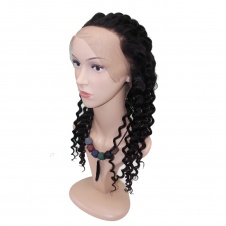 360 frontal deep wave full lace closure with Adjustment Band