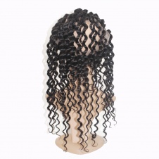 360 frontal deep curly full lace closure with Adjustment Band