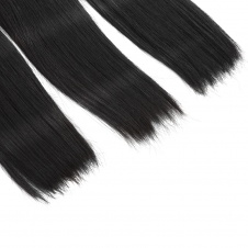 silky soft tanglefree noshedding Peruvian straight hair thick hair 3bundles with 4x4closure-Pstr3