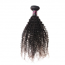 Elesis virgin hair 1 piece kinky curly human virgin hair weaving