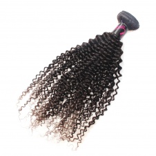 Elesis virgin hair 1 piece kinky curly human virgin hair weaving