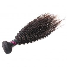 Elesis virgin hair 1 piece kinky curly human virgin hair weaving