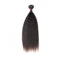 Elesis virgin hair product 1 piece kinky straight  human raw hair extensions-KST1