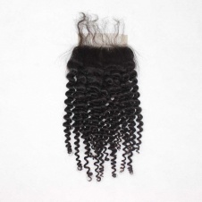 4x4 Swiss Lace/Transparent LACE/HD lace free part Kinky Curly closures