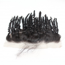 13x4 kinky curly Swiss Lace/Transparent LACE/HD lacefrontal free part closure