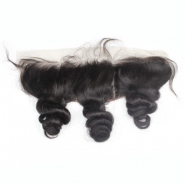 13x4 Loose Curl Swiss Lace/Transparent LACE/HD lace frontal free part closure