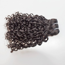 Elesis hair extensions new hairstyle 1pcs double drawn Pixie Curly small bouncy spring curly remy human hair