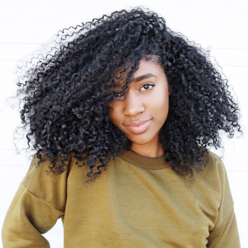 Elesis virgin hair 1 piece kinky curly human virgin hair weaving