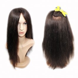 The Simulation of human's Scalp skin base tone silk top full lace natural color wig free style