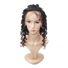 Loose Wave Full Lace Human Hair Wigs 150% Density Glueless Brazilian Virgin Hair Loose Curly Wig