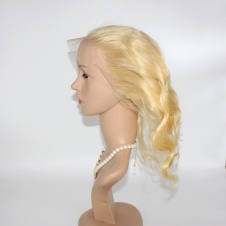 360Frontal blonde #613 body wave ear to ear frontal
