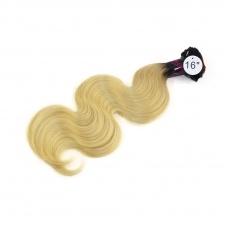 Elesis Virgin Hair darkroot blonde Virgin Hair 1B/613 body wave hair extensions 1pcs 10