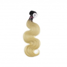 Elesis Virgin Hair darkroot blonde Virgin Hair 1B/613 body wave hair extensions 1pcs 10