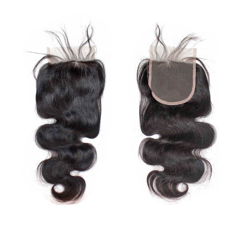 Elesis Hair Brazilian Body Wave 4x4 Swiss Lace/ Transparent Lace/ HD Lace/ Silkbase Closure 100% Human Virgin Hair