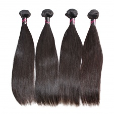 4 Bundles Virgin grade Elesis Virgin Hair Human Virgin Straight Hair Weaves-RST4