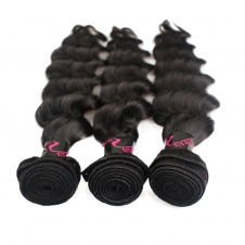 Elesis Virgin Hair Virgin grade Loose Wave Weave Virgin Hair 3 Bundles 300g-RLW3