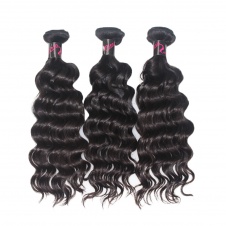 Hot Selling Virgin Grade Natural Wave Virgin hair Wavy Human Hair 3 Bundles 300g