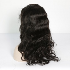 130% Density Full Lace Wig Brazilian Body Wave Remy Human Hair Wigs With Baby Hair