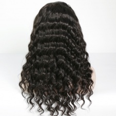 Elesis Virgin Hair 130% Density Brazilian Remy Hair Full Lace Wigs Loose Wave Virgin Human Hair  Lace Wigs