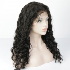 Elesis Virgin Hair 130% Density Brazilian Remy Hair Full Lace Wigs Loose Wave Virgin Human Hair  Lace Wigs