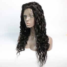 Full Lace Human Hair Wigs For Black Women Brazilian Remy Hair Natural Wave Wet and Wavy Wigs 180% Density