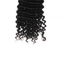 Elesis hair extensions 100% Remy Human hair Deep wave bundles 1piece natural color