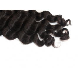 Elesis hair extensions 100% remy human hair loose wave more wave weave natural black 1bundle