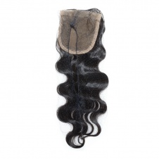 4x4 Lace Body Wave Remy Hair Swiss Lace Closure Free part/Middle Part