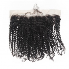 13x4 Remy Hair Kinky Curly Lace Frontal Closure Free part