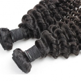 Elesis hair extensions 100% Remy Human Hair Jerry curly small curly natural black color 1piece