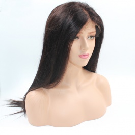 Elesis hair 150% Density Straight Full Lace Virgin Human Hair Wigs With Baby Hair For Black Women