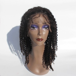 Elesis Hair Virgin Human Hair wig deep parting 13x6 lace frontal Jerry curly virgin hair wig 150% Density