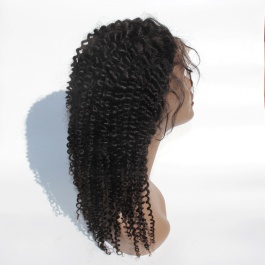 Elesis Hair Virgin Human Hair wig deep parting 13x6 lace frontal Jerry curly virgin hair wig 150% Density