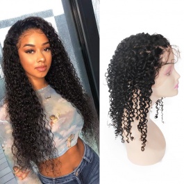 13x6 Lace Frontal Wigs For Black Women Brazilian Deep Curly Pre Plucked Lace Wig Glueless Remy Human Hair Wigs deep part