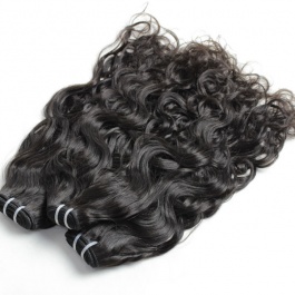 Elesis Remy Hair wet Wavy Natural Wave Natural Black 1piece