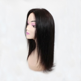 Elesis Virgin Hair Top raw grade customize wig  2x6 middle part closure wig unit long hairline natural color-TP2x6