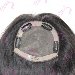 5x5 womens toupee hair pieces replacement monofilament net base with pu perimeter