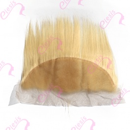 Elesis Virgin Hair New Frontal Blonde hair #613 13x6 Frontal Straight honey blonde Virgin Hair Top grade