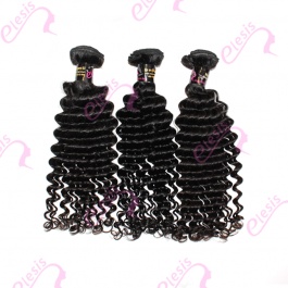 Hot Selling Virgin Hair Top Grade Human Hair Deep Wave 3 Bundles 300g-RDW3