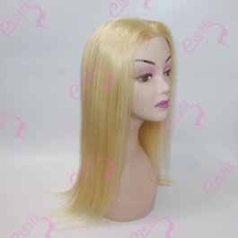 Elesis Virgin hair Top raw grade customize wig 613 blonde 4x4 lace closure wig-BL4x4