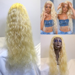 Elesis Virgin hair 613 blonde customize 4x4 lace closure wig
