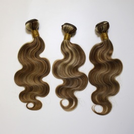 Elesis Highlight Body Wave Bundles Remy Brazilian Human Hair 3 Bundles P8/613 Highlight Hair Piano Color Hair-P8613BW