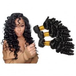 Elesis hair extensions African American fumi hair remy hair 3pcs/lot