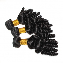 Elesis hair extensions African American fumi hair remy hair 3pcs/lot
