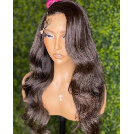 Elesis Virgin Hair Top raw grade hair customize wig 5x5 Closure wig natural color-TP505