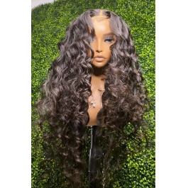 Elesis Virgin Hair Top raw grade hair customize wig 5x5 Closure wig natural color-TP505