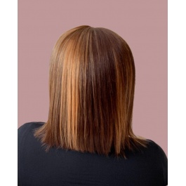 Highlight #4/27  color BOB straight short wig 150% density Virgin Remy Hair