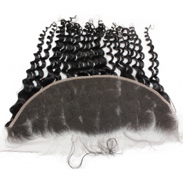 13x6 pre-plucked Deep wave lace frontal freepart closure Transparent Lace/HD Lace frontal-FD136