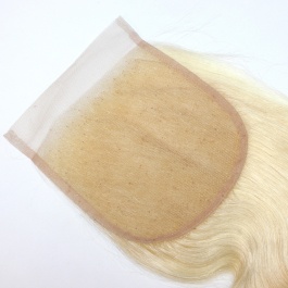 Elesis Virgin Brazilian Hair Honey Blonde 613 Body Wave Raw Hair 5x5 Lace Body Wave Closure